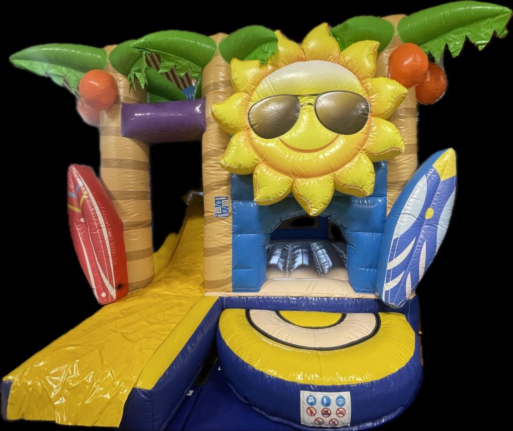 Hüpfburg ´Beach-Party`5x5x4m / 85,00€